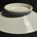 Late 19th century Paris porcelain soup plate with heel