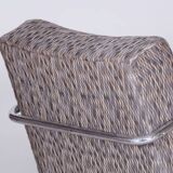 Restored Bauhaus Armchair, by Mücke-Melder, Original Upholstery, Czech, 1930s