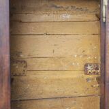 Old wardrobe, 1-door wooden wardrobe, old hosiery, storage unit, brutalist, 19th century