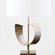 Lampe de table en aluminium brossé