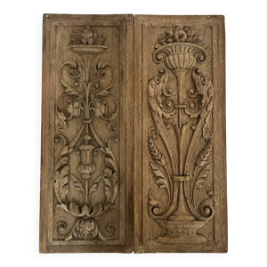 Paire de panneaux bois