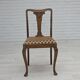 Ensemble de 6 chaises danoises, Années 1930, meubles en velours, bois de chêne, retapissés