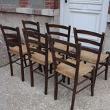 Series of 6 mulched chairs
