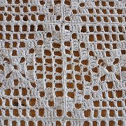 Dessus de lit ancien en crochet fait main