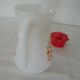Pichet Scania verseuse carafe petities fleurs orange arcopal vintage