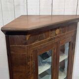 Early 20th century walnut corner cabinet
