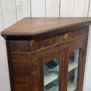 Early 20th century walnut corner cabinet