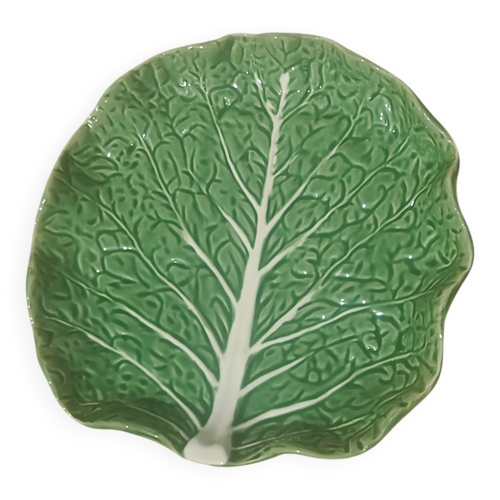 Vintage cabbage slipware plate