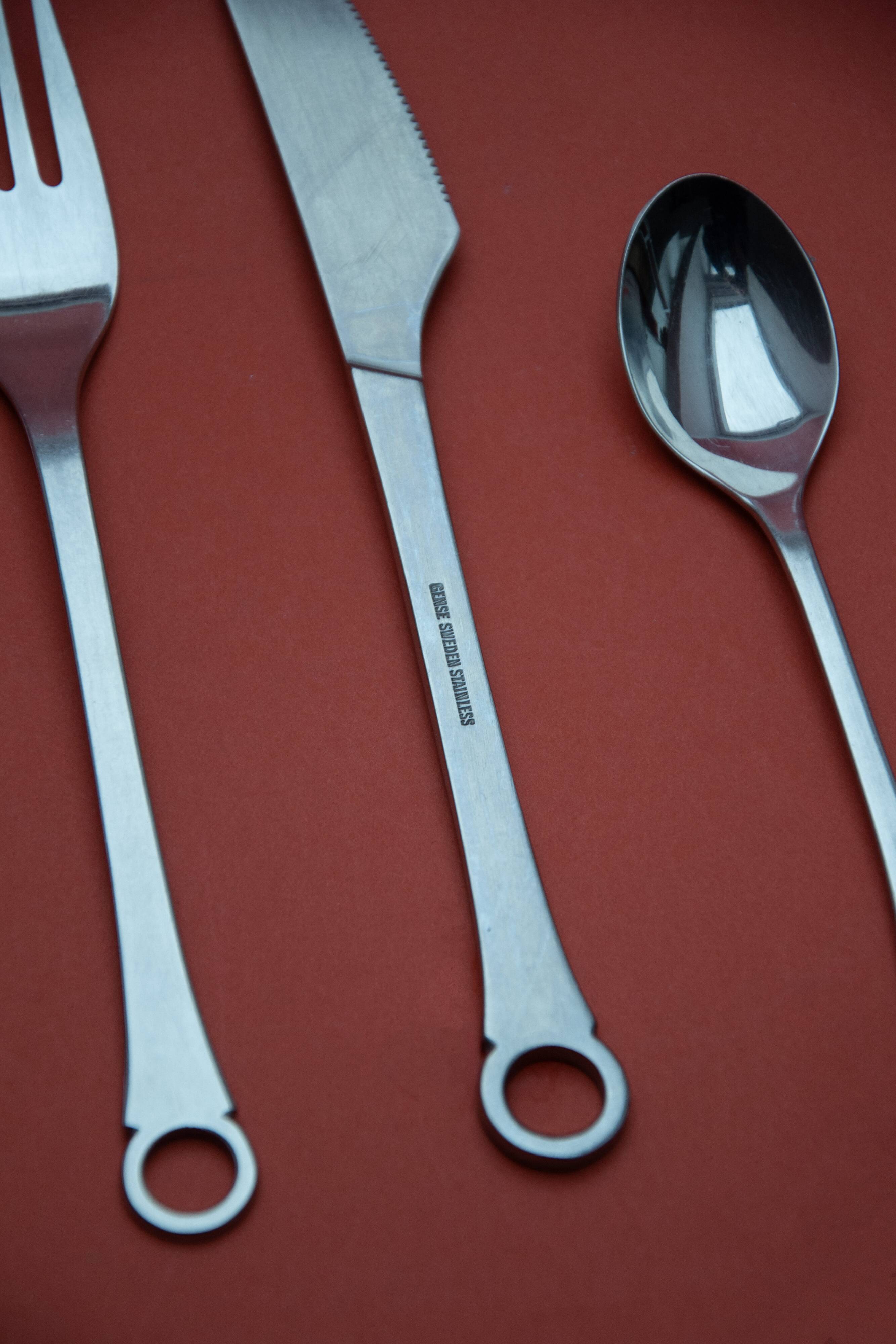 Cutlery service Pantry by Henning Seidelin for Gense, 1968, 32 pieces