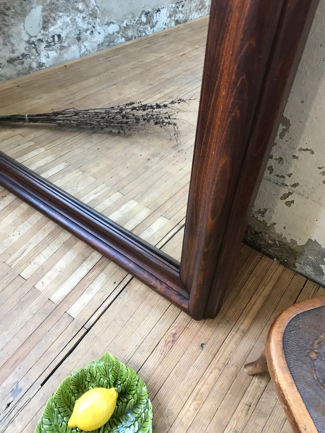 Oak mirror to lay 100x167cm