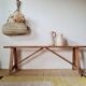 Old wooden farm bench L140
