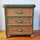 Wicker chest of drawers, 1970s-80s