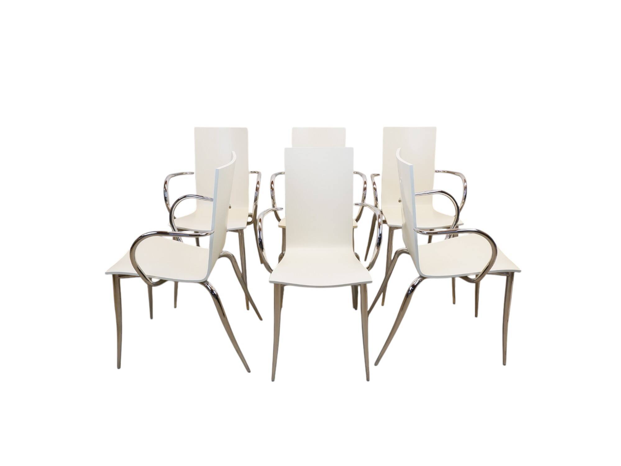 Set of 6 Olly Tango chairs by Philippe Starck