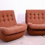 Vintage Eastern Bloc armchairs by Jitona, Czechoslovakia, 1970s