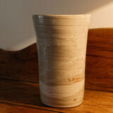 Sandstone vase by Puisaye, signed Pierre Lion