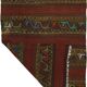 Vintage geometric Oushak kilim runner handmade 272 x 103 cm