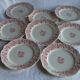 Lot of 8 large plates (Longchamp, Model Eglantines)