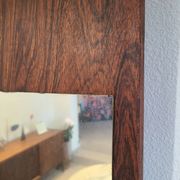 Vintage 1970s Scandinavian shelf mirror in rosewood