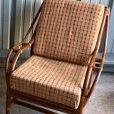 Vintage rattan armchair
