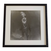 Vintage ethnographic photograph of a West African ritual 43 x 43 cm