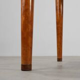 Art Deco Birch‑Veneered Side Table with Drawer, France 1920s