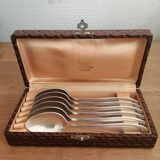 Silver metal spoon box