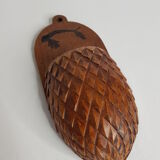 Carved wooden hood signed by J. Pérard and numbered 1900-1910