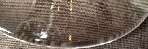 Small crystal vase of Daum contemporary shape small flowers or soliflore