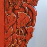Buffet ancien chinois laque rouge
