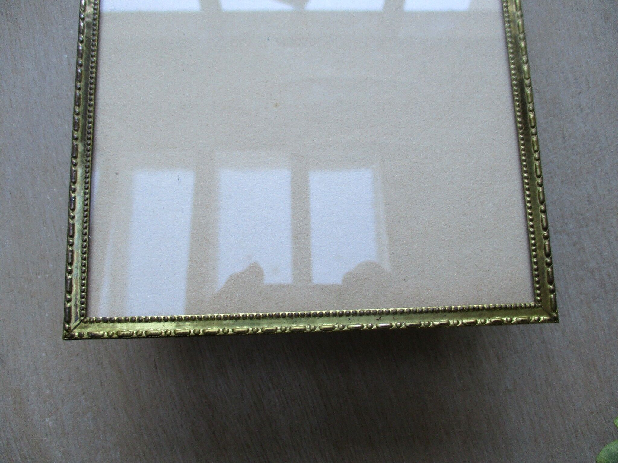 Vintage brass wall frame