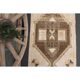 1970s Vintage Turkish Hand-Knotted Wool Cotton Beige Runner Rug 90x391