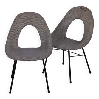 Set of 2 vintage chairs, Czech manufacture, 1960