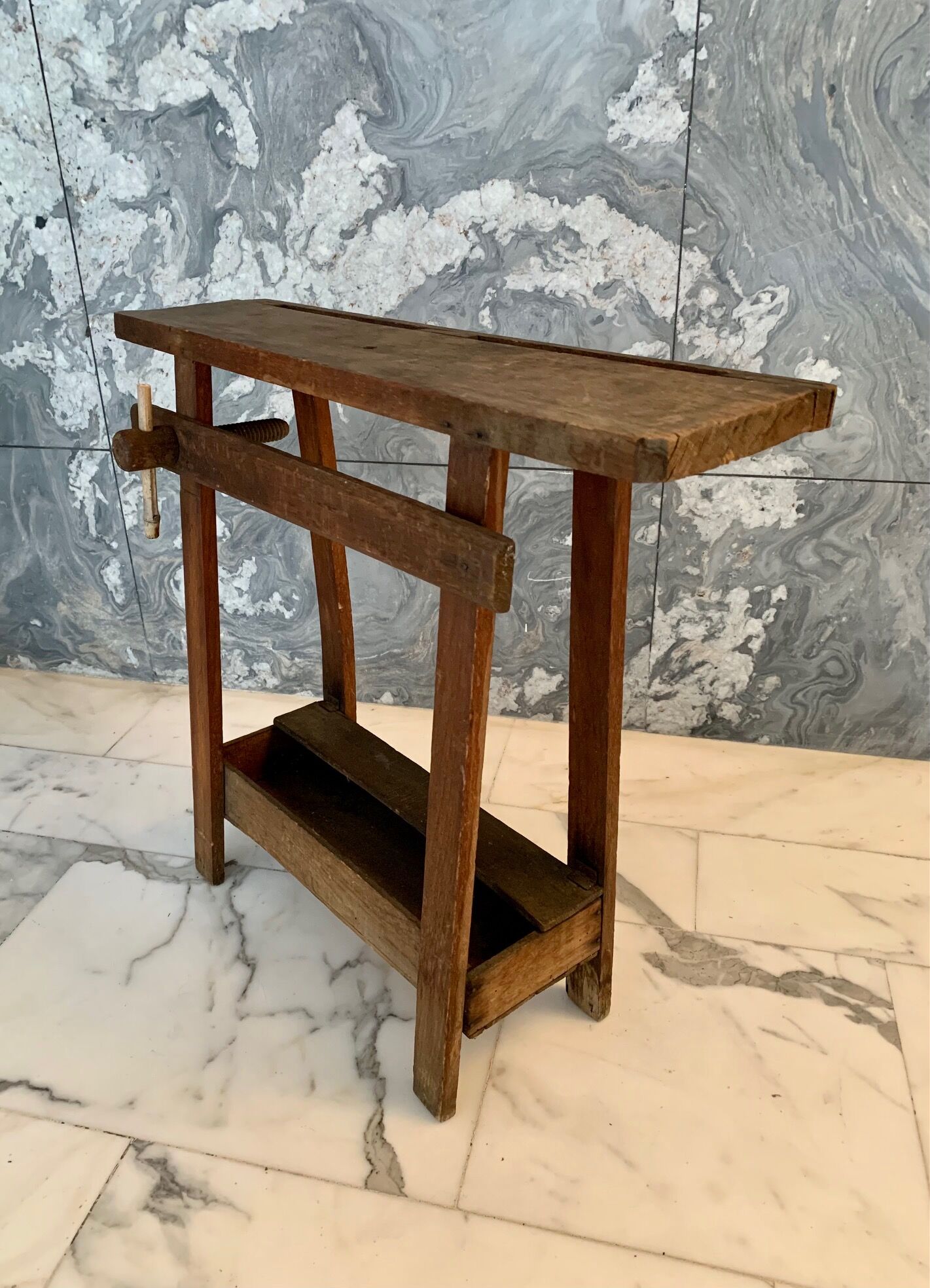 Small wooden workbench