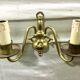 Pair of appliques 2 bronze lights in Dutch style
