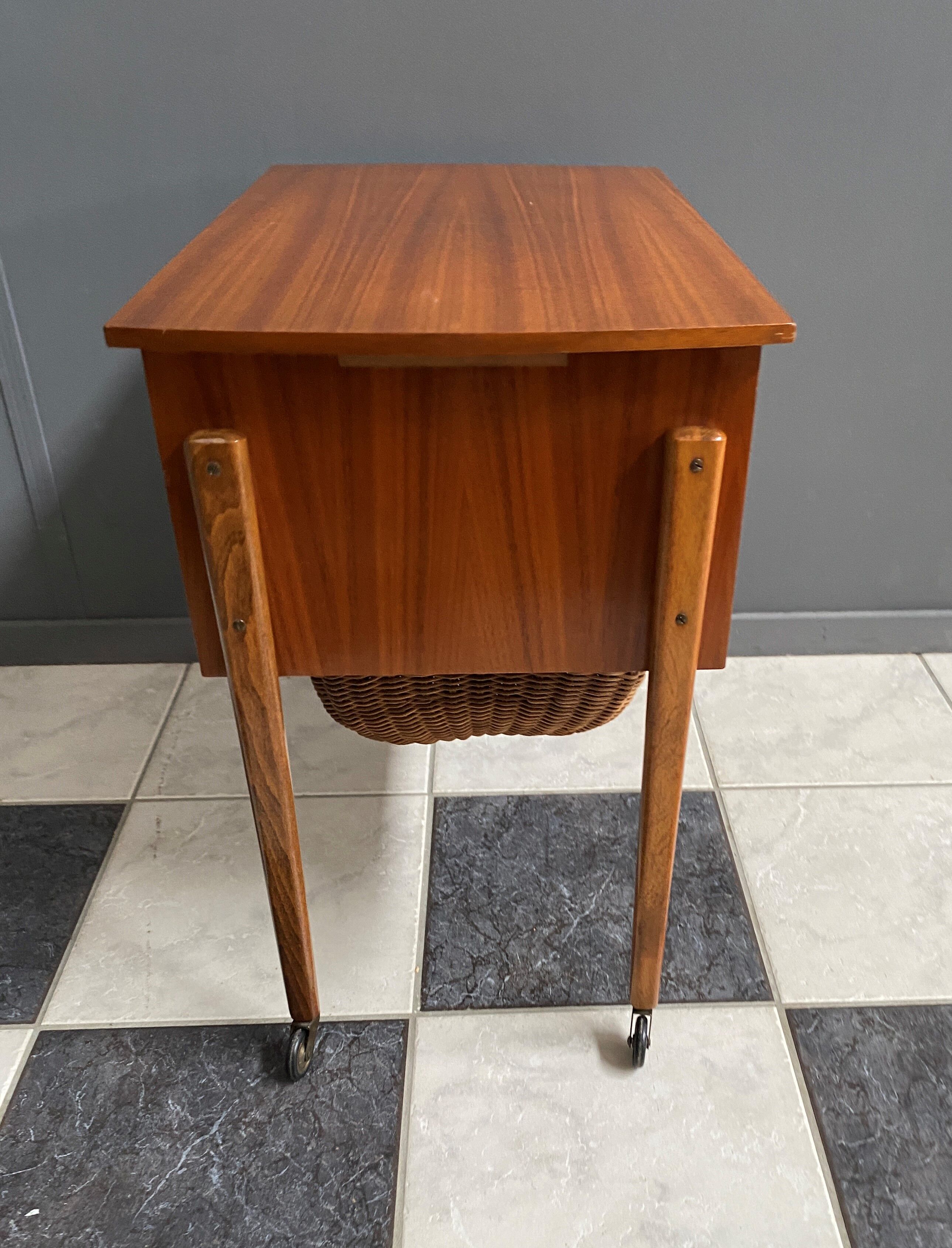 1960s sewing box table