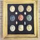 Collection of cameos and intaglios, shells and lava stones, around 1900.