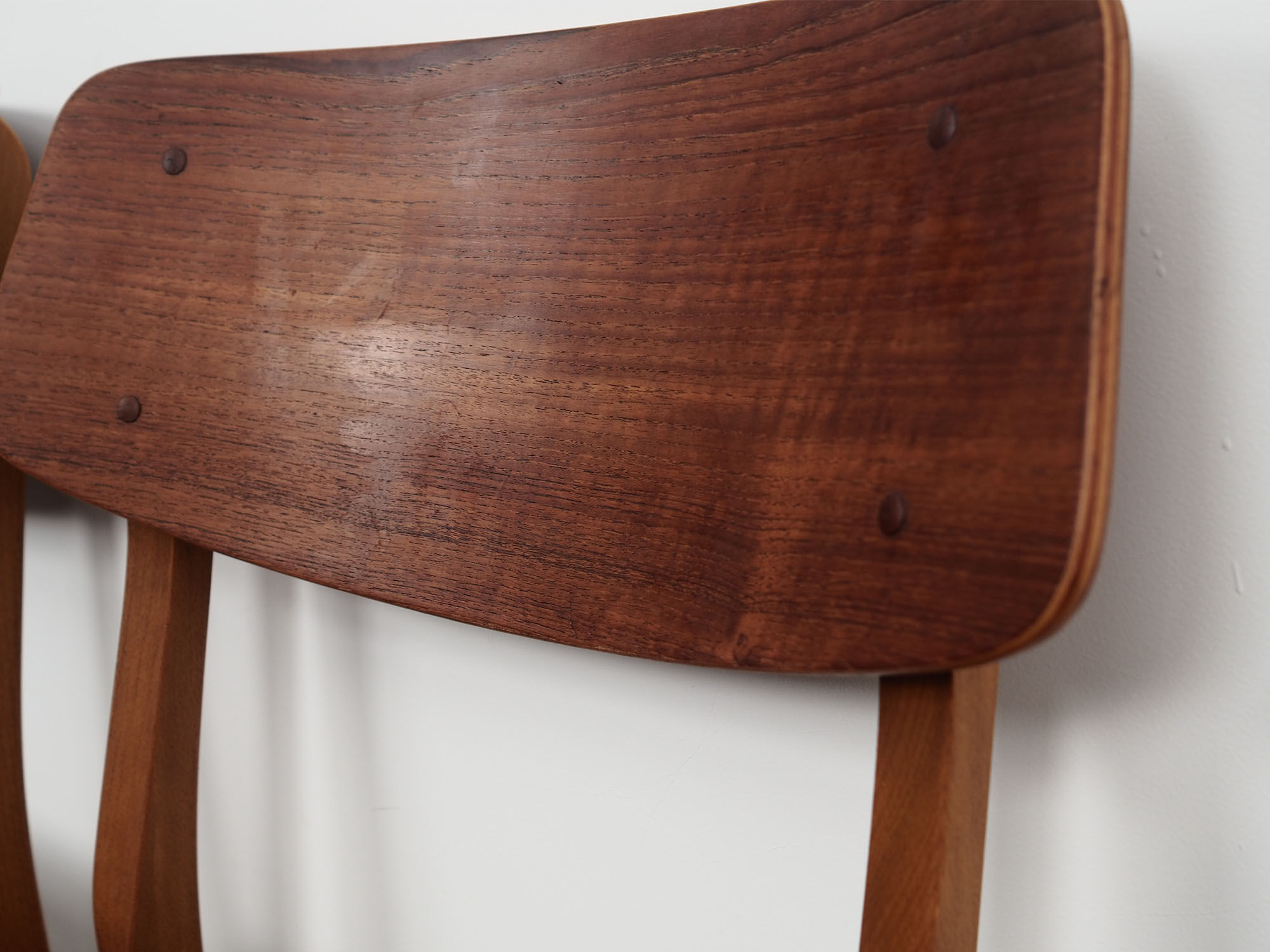 Set of four teak chairs, Danish design, 1960s, production: Denmark