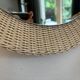 Wicker mirror, Josef Daubenbuchel, Germany, 1930s