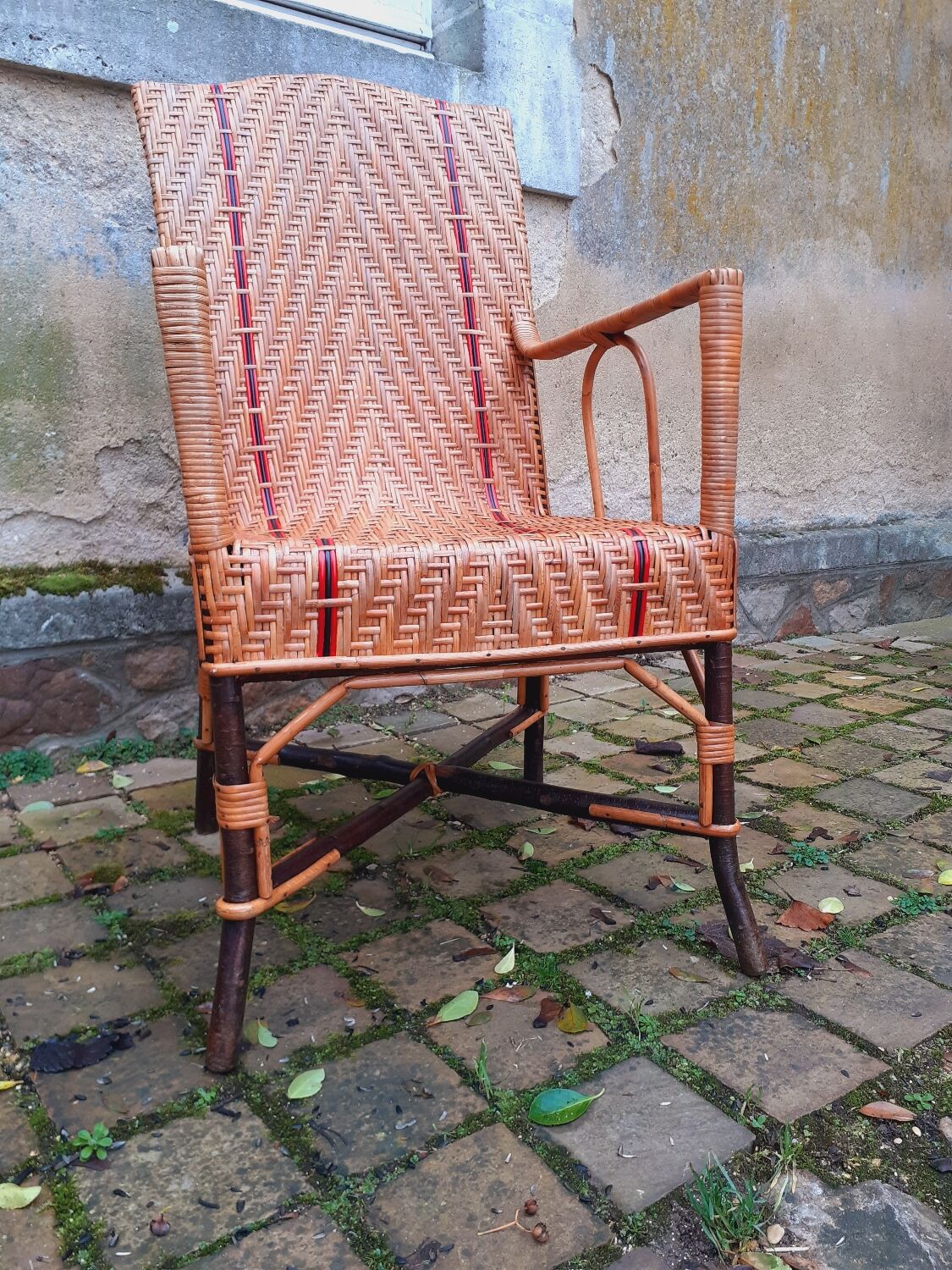Rattan armchair from the 1920s