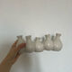 White ceramic soliflore
