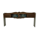 Old cozy headboard