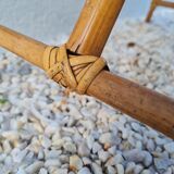 Vintage rattan bedside