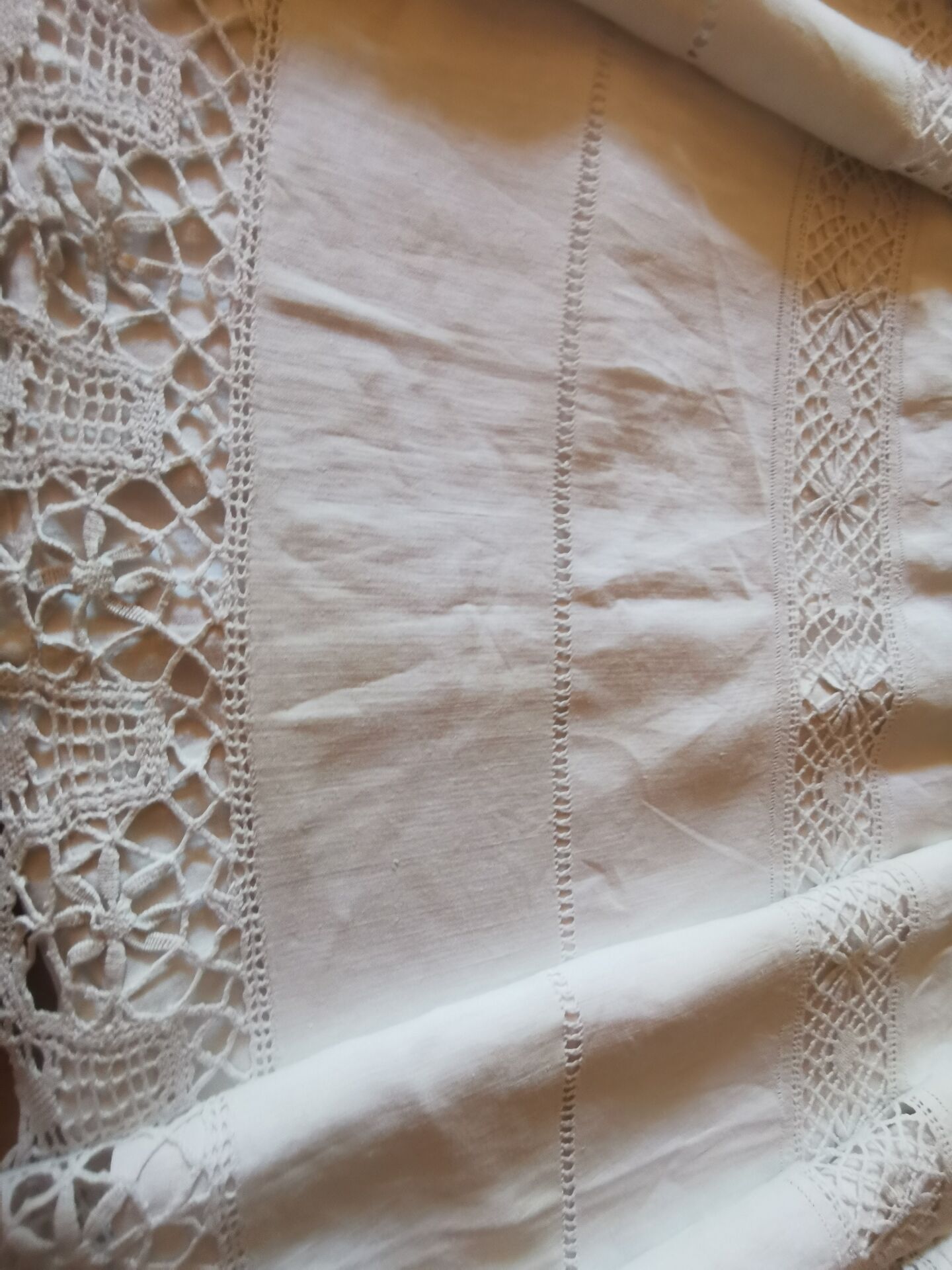 Antique linen cloth monogrammed CP