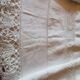 Antique linen cloth monogrammed CP