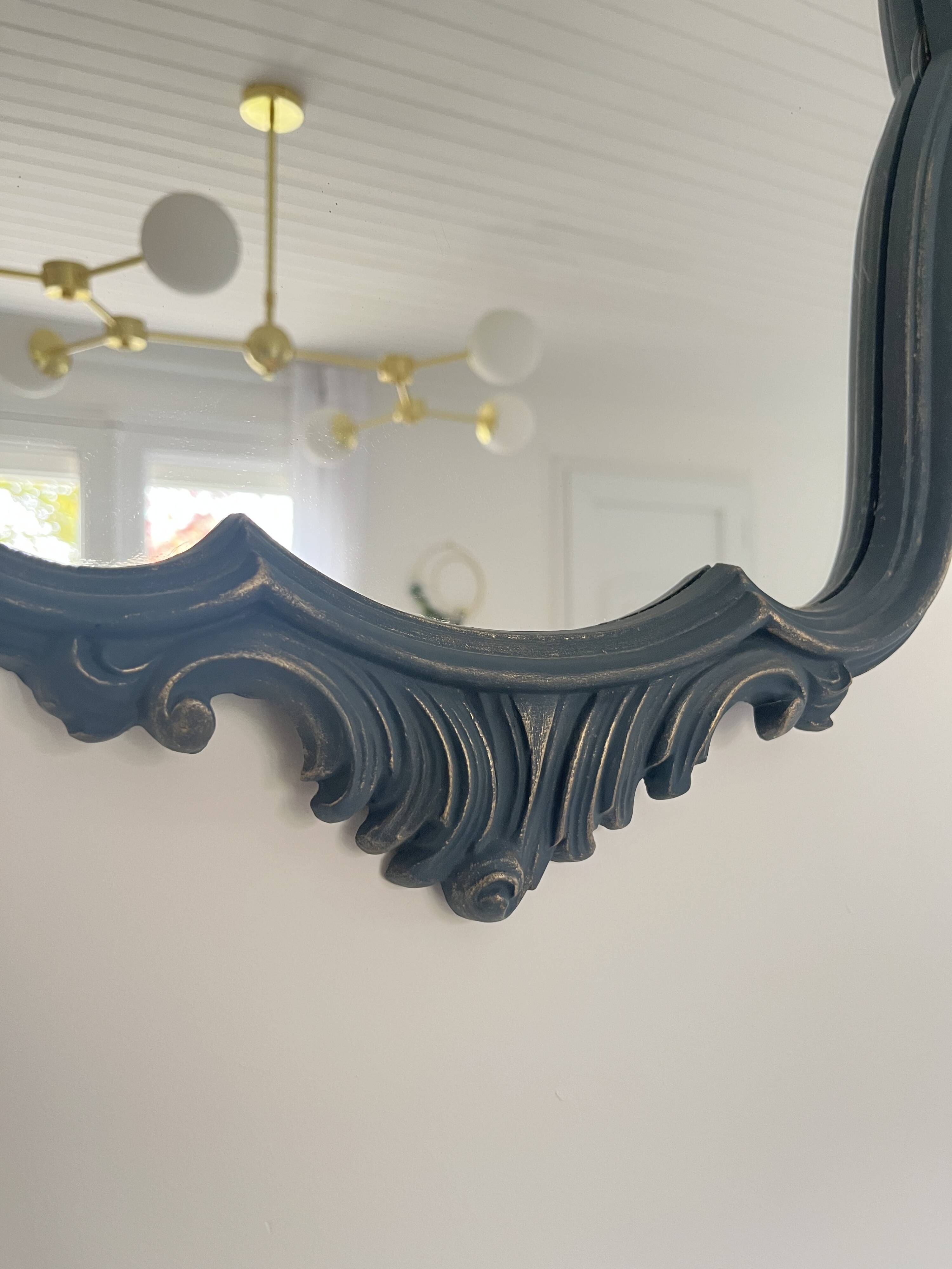 Antique mirror in Louis XV rococo style