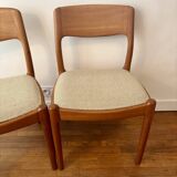 Set of 4 Scandinavian design chairs from the 60s by Juul Kristensen