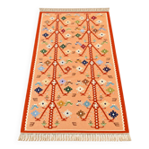 Rare Kotel Kilim "Tree of Life" Vintage Peach Background - 208 x 118 cm