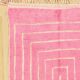 Pink wool rug 300/200cm