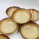Lot 7 Flamed Stoneware Soup Plates 1970