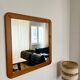 Vintage 70s pine mirror